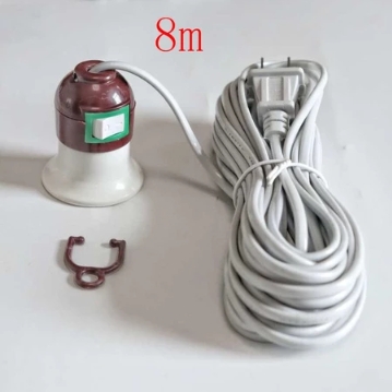สายไฟ+ขั้วเกลียวมีสวิตซ์ 8M