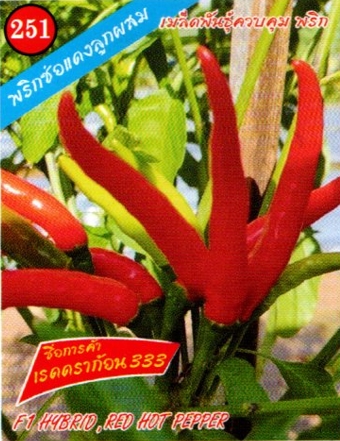 พริกช่อแดงเรดดราก้อนF1