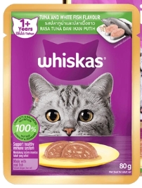 *วิสกัส80G เพาช์ ทูน่า&ปลาขาว