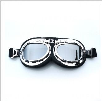 แว่นตาทรงวินเทจพับได้กรอบเงินAF