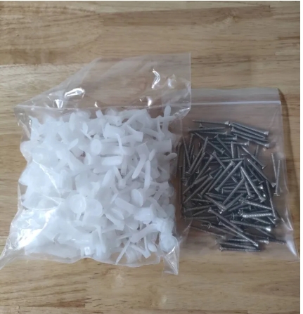 (แพ็คX50)พุกผีเสื้อ+สกรู