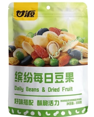 ถั่ว+ผลไม้รวมเขียวอ่อน100G
