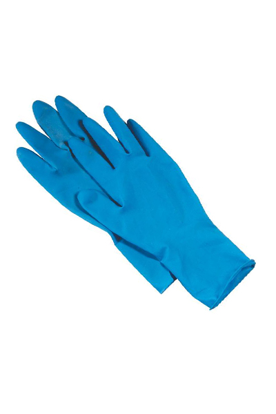 ถุงมือยางสีฟ้าM