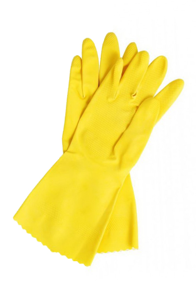 ถุงมือยางเหลือง 