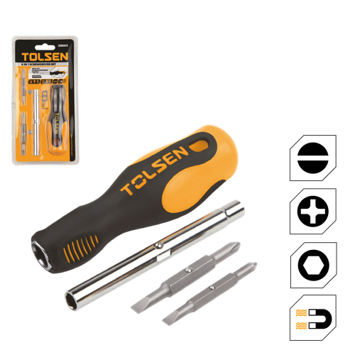 ไขควงTOLSENสลับ(+-) SET3 20043*10