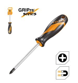 ไขควงด้ามยางปลายแม่เหล็กTOLSEN0x75MM(+)PH 20006*12