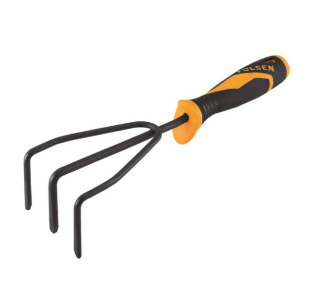 คราดพรวนดิน3ฟันTOLSENด้ามไฟเบอร์ 57504*10