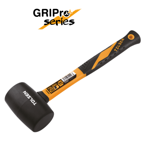 ค้อนยางด้ามไฟเบอร์TOLSEN450G16oz 25035*6