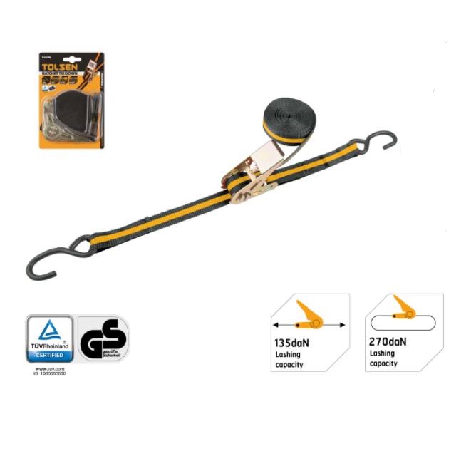 สลิงผ้ารัดล้อรถTOLSEN135KG(HD) 5M 62248*6