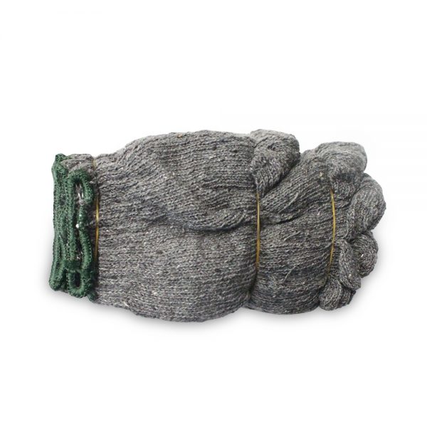 ถุงมือผ้าทอด้ายดิบหนาอย่างดี(โหล)