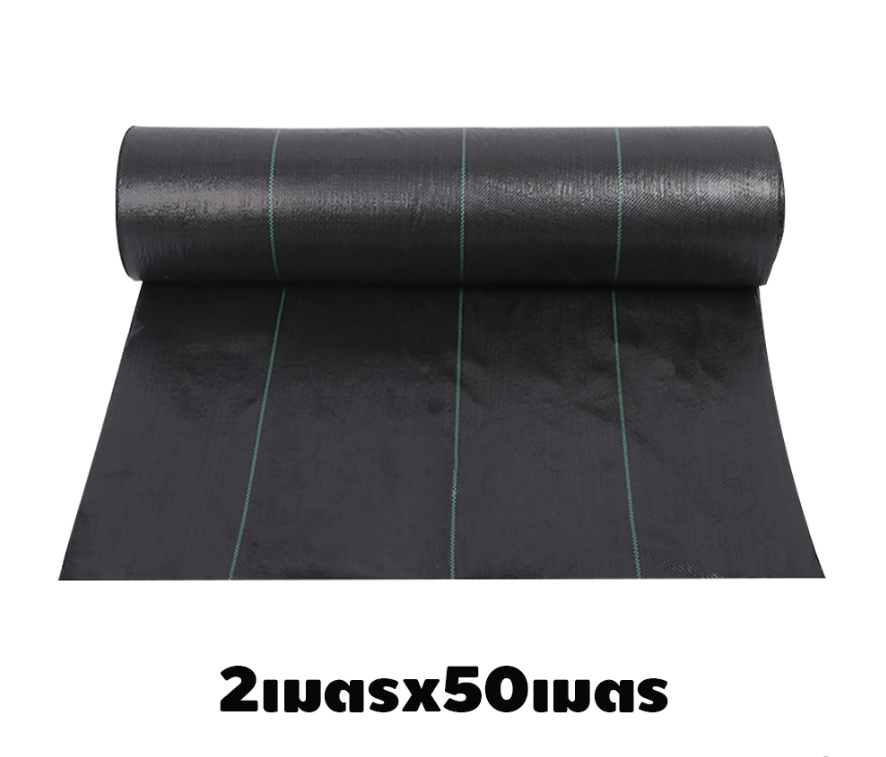 พลาสติกคลุมวัชพืชดำ2x50MUV
