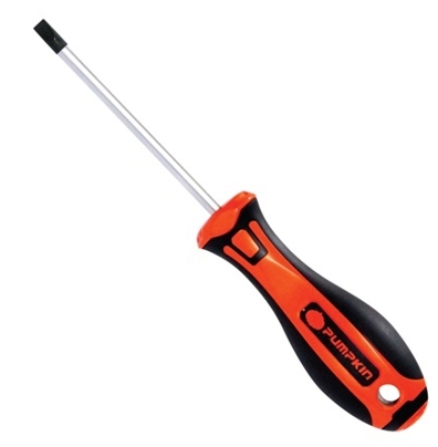 ไขควงแบน ด้ามยาง 1.5"PUMPKIN  6"SL1.2x6x150mm(-)(17143)