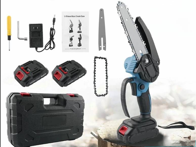 ค.เลื่อยไฟฟ้าไร้สายLIHIUM6"2แบต2โซ่