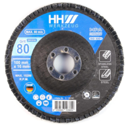 ผ้าทรายซ้อนหลังแข็งHHW 4"เบอร์80 #100742    