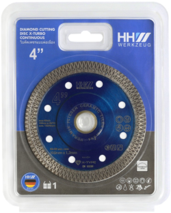 ใบตัดเพชรHHW 4"105mm X-TURBO#100748  