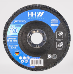 ผ้าทรายซ้อนหลังแข็งHHW 4"เบอร์120 #100743  