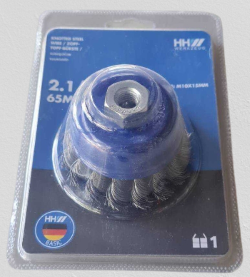 แปรงลวดรูปถ้วยแบบถักHHW2 1/2"65MM #100873  