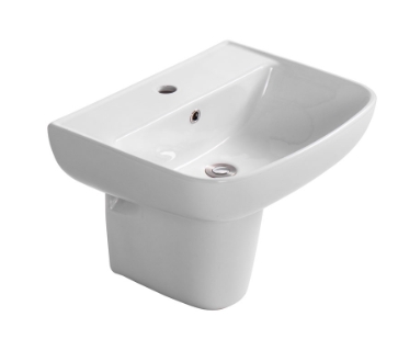 อ่างล้างหน้าแขวน พร้อมขาครึ่งRASLANDAQ 20956/5665*3