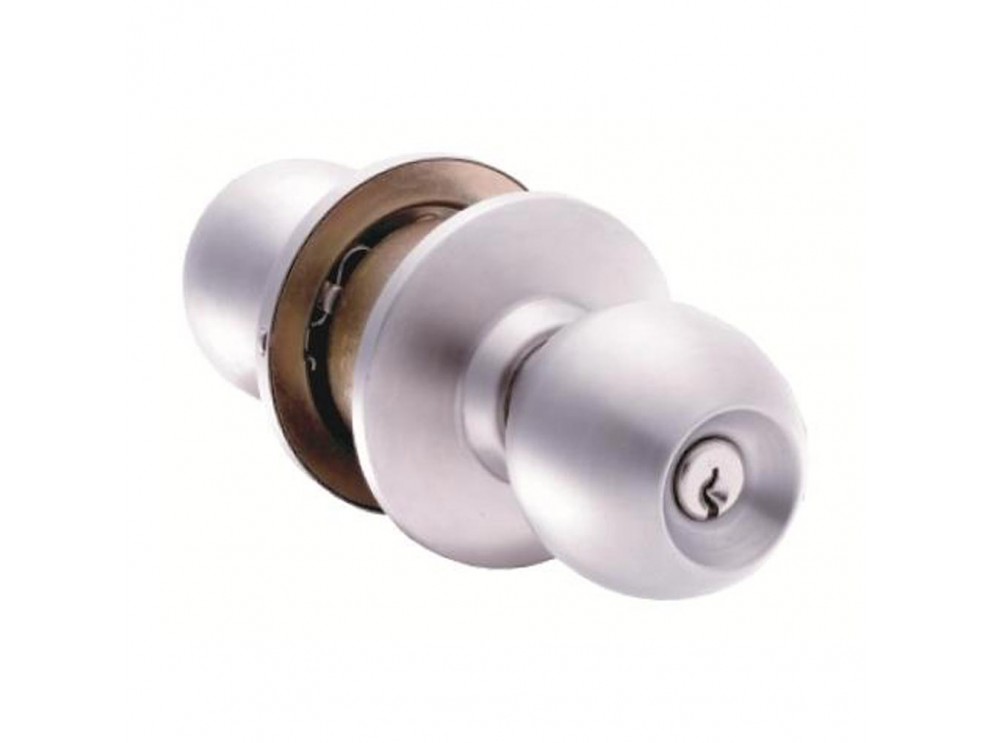 ลูกบิดหัวกลมชุบSS ๋JACK580SS-BK