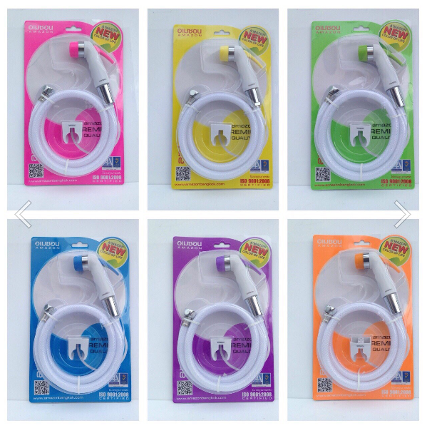 หัวฉีดพร้อมสายคละสีอเมซอน*48