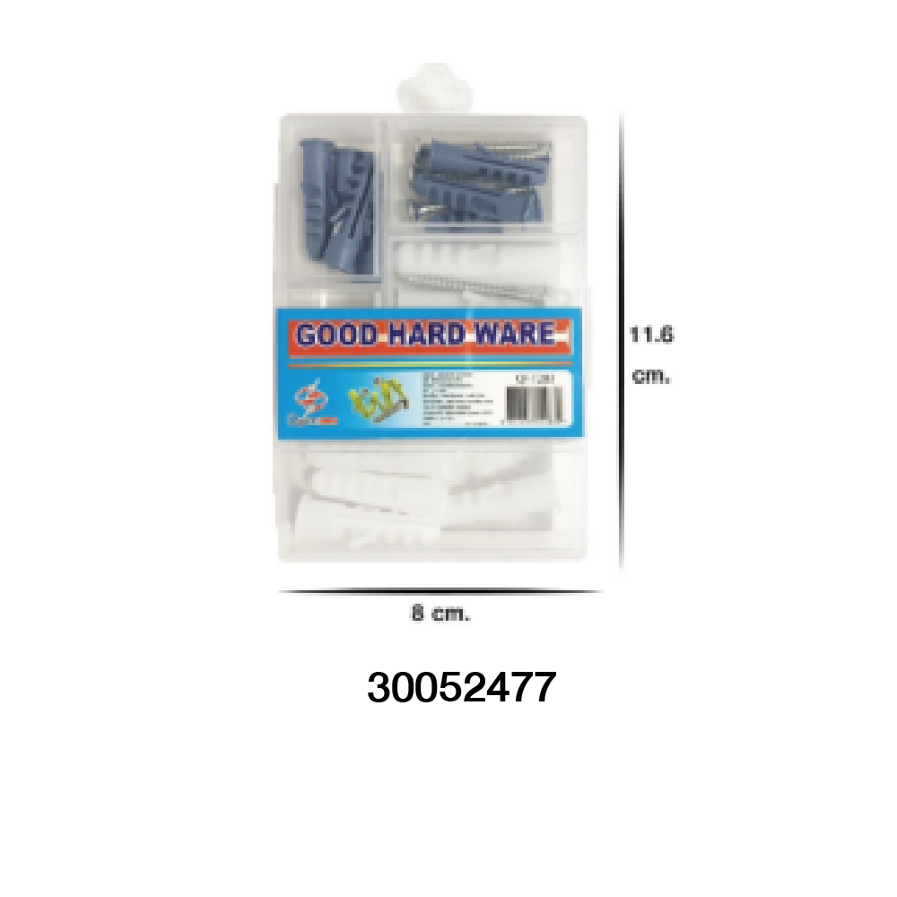 ชุดพุกพลาสติก+สกรู