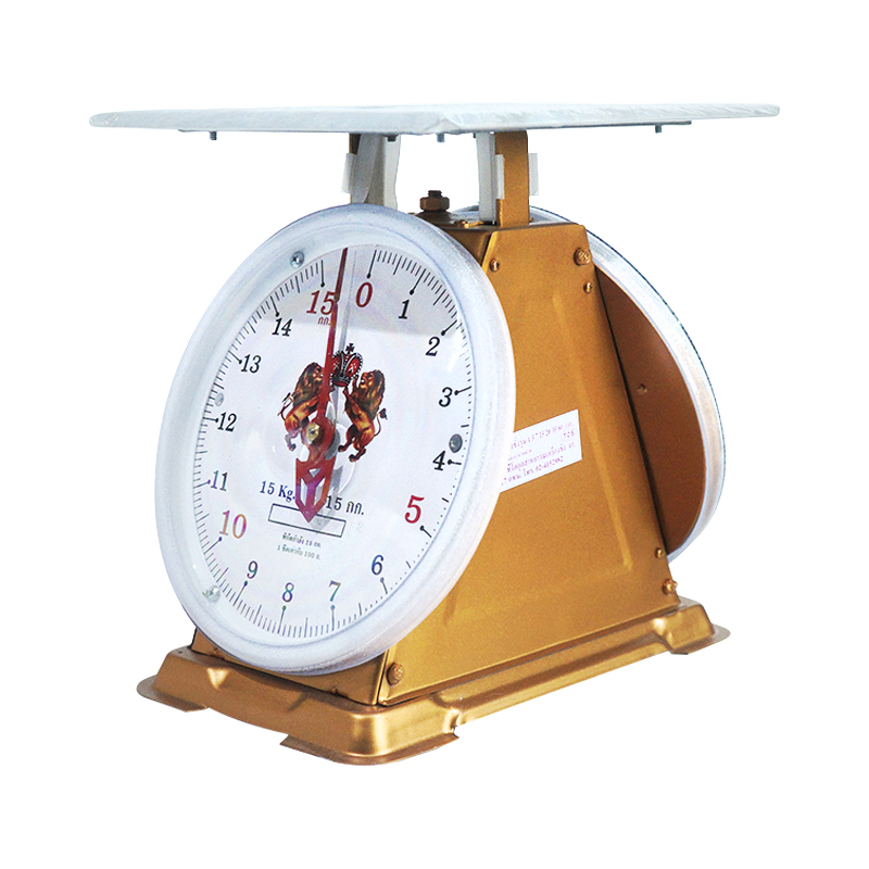 ตาชั่ง15KGสิงห์คู่จานแบน