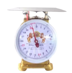 ตาชั่ง20KGสิงห์คู่จานแบน