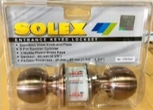 ลูกบิดห้องนอนSOLEX5500AC*12