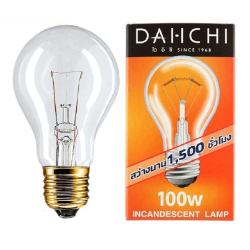 หลอดไส้ขั้วเกลียวE27 DAI-ICHI 100W*10