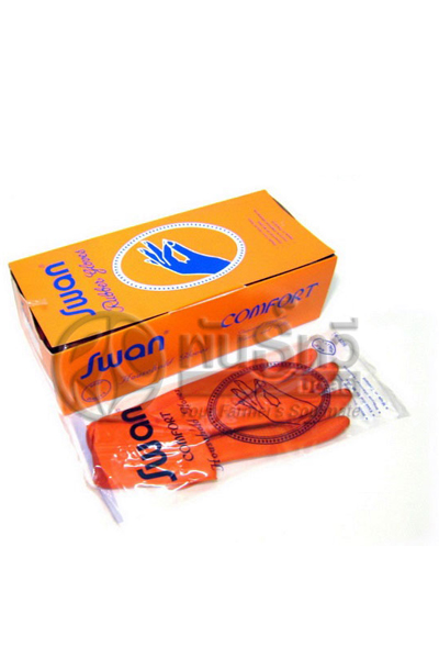 ถุงมือส้มSWAN8 1/2(ปลีก)