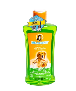 ชพ.กำจัดเห็บหมัดแบร์ริ่ง300MLสำหรับสุนัขขนยาว