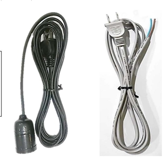 สายไฟ VKF 2x0.5+ขั้ว ดำ10M