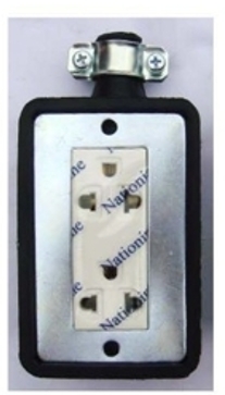 บล็อกยาง+ปลั๊กกราวด์2ช่อง