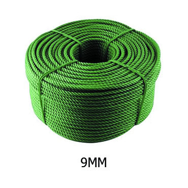 เชือกโพลีเขียว 9MM