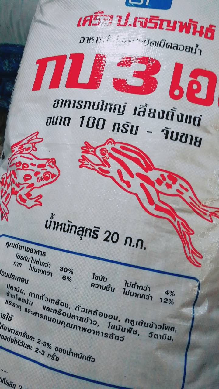 อาหารกบใหญ่3เอส20KG