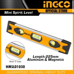 ค.วัดระดับน้ำอลูมิเนียมแม่เหล็กINGCO9"HMSL01030*3