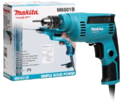 สว่านไฟฟ้าMAKITA3/8"450W ปรับรอบซ้าย-ขวาหัวจำปา#M6001B *8