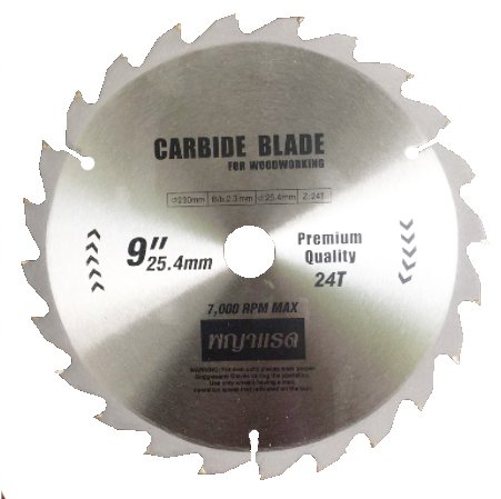 ใบเลื่อยวงเดือนตัดไม้9"X24Tพญาแรด*10