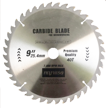 ใบเลื่อยวงเดือนตัดไม้9"X40Tพญาแรด*10