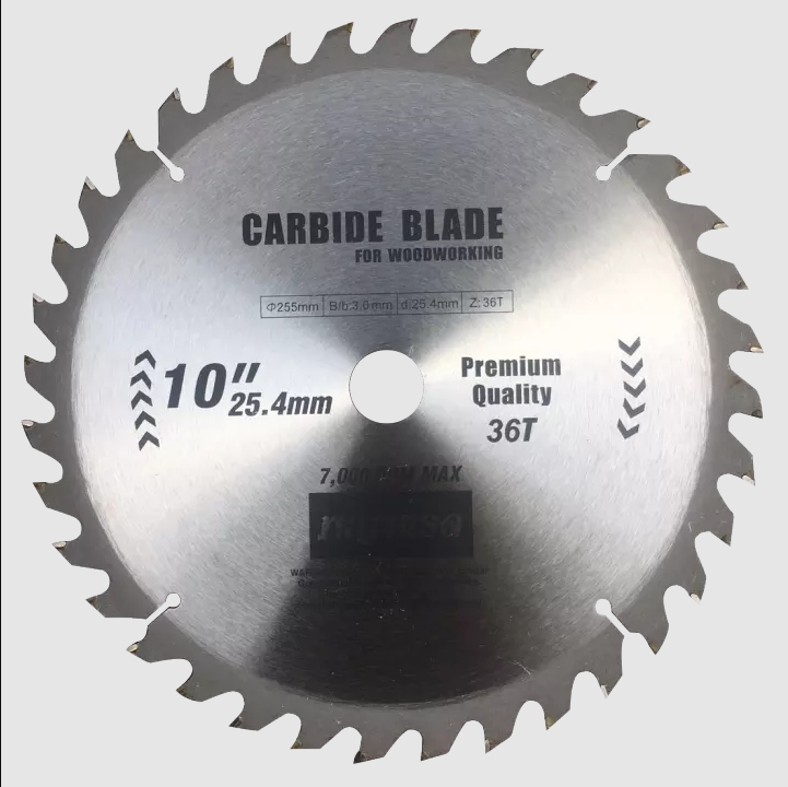 ใบเลื่อยวงเดือนตัดไม้10"X36Tพญาแรด*10
