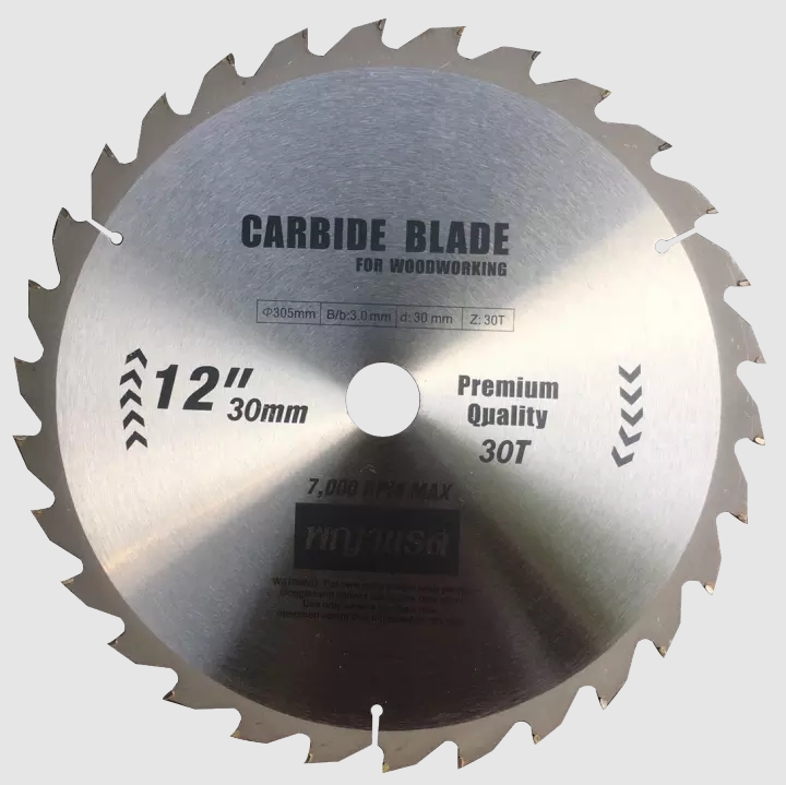 ใบเลื่อยวงเดือนตัดไม้12"X30Tพญาแรด*10