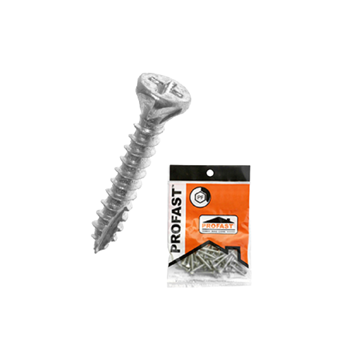 (50ตัว)สกรูไม้ฝาPF 7X32ปลายแหลม