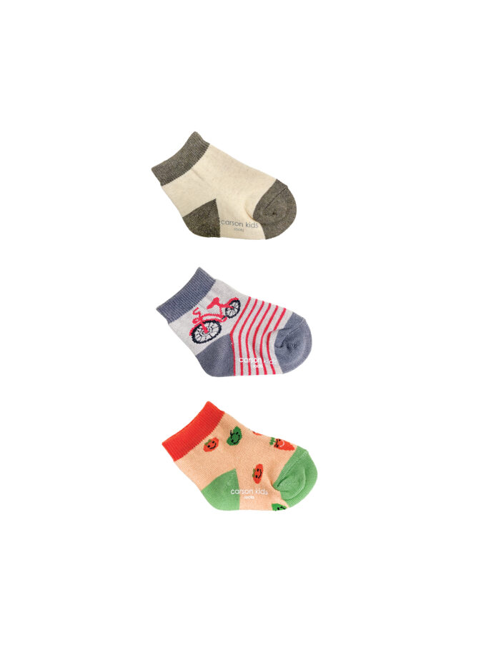 ถุงเท้าเด็กคละสีSET3