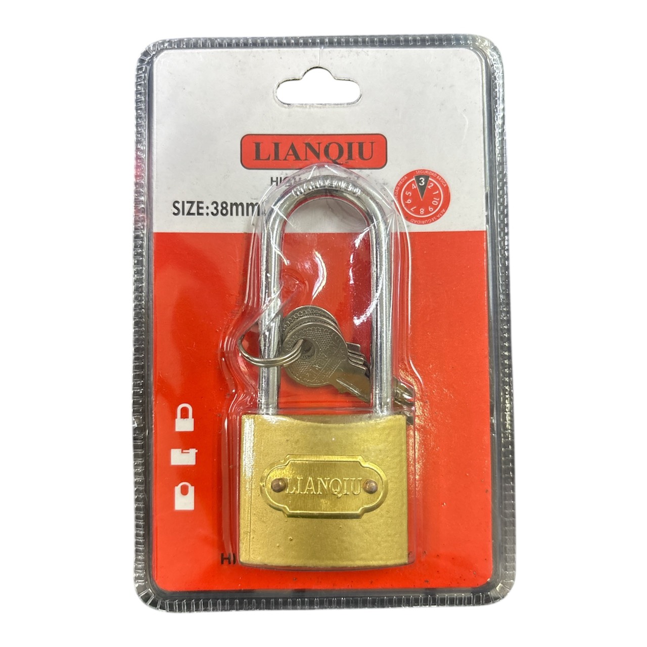 มกจ.คอยาวสปริงทองLIANQIU38MM