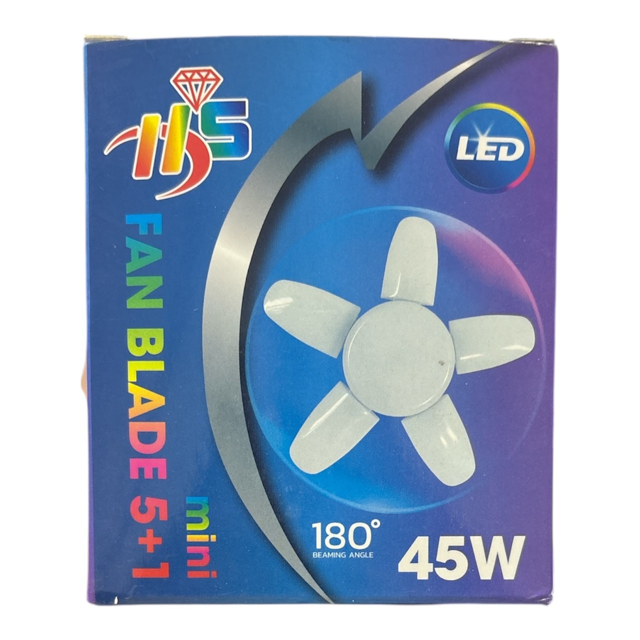 หลอดไฟLED BULB ขาว HS45W ทรงใบพัดมินิ5+1