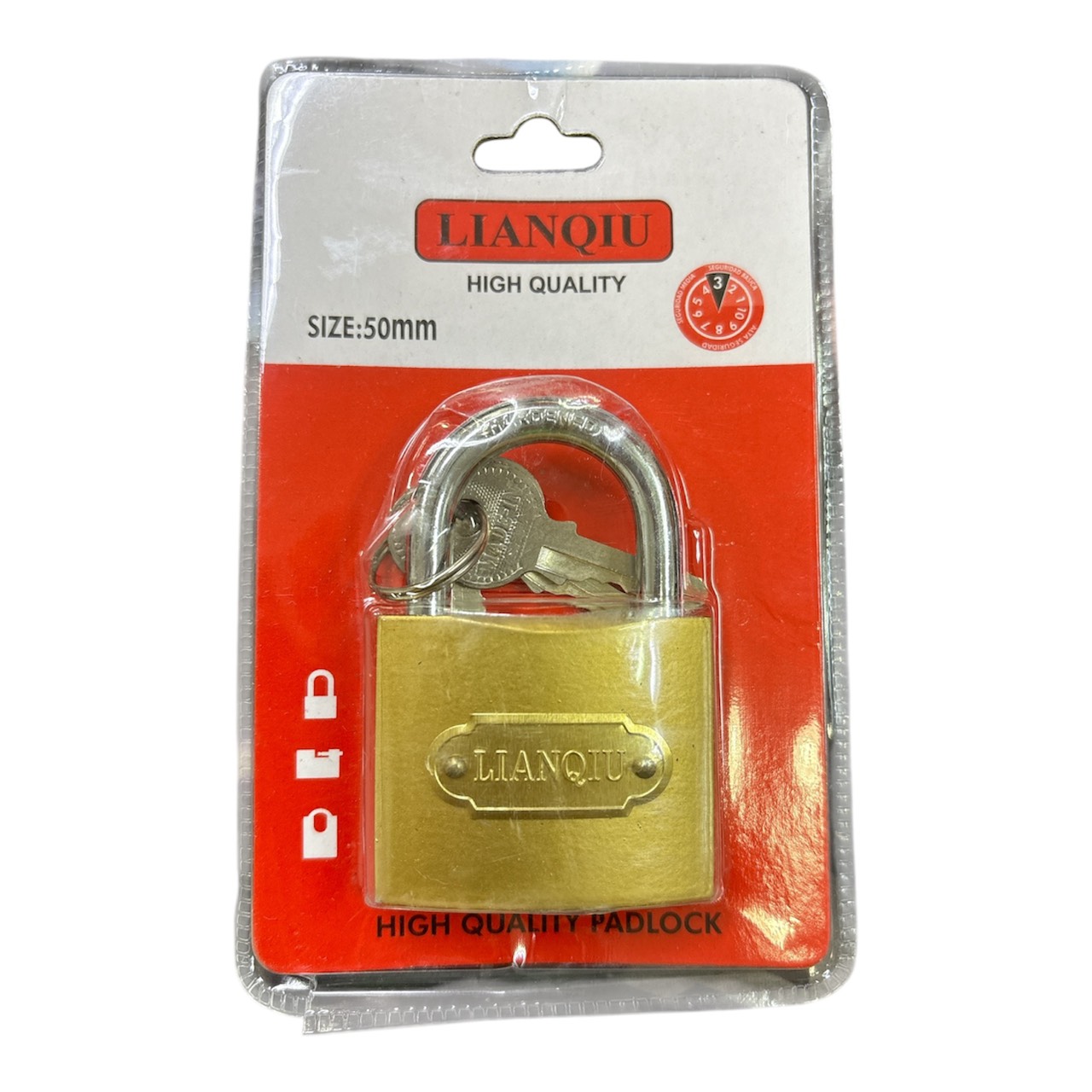 มกจ.คอสั้นสปริงทองLIANQIU50MM