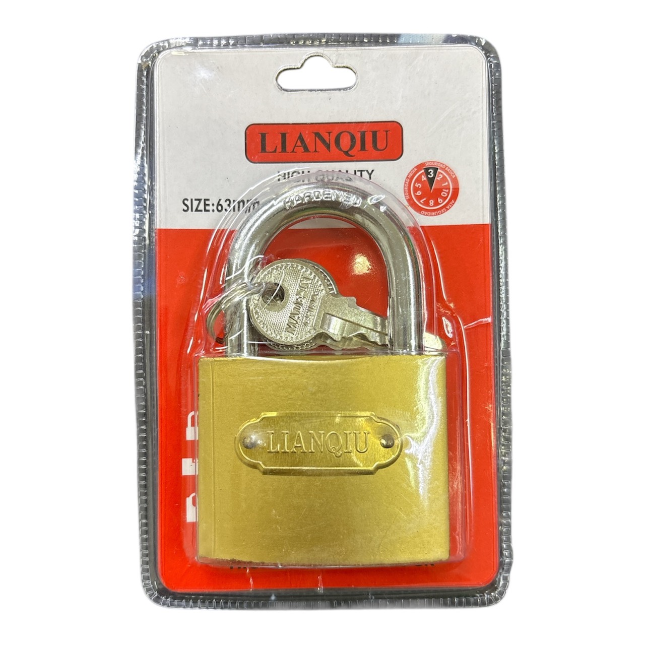 มกจ.คอสั้นสปริงทองLIANQIU63MM