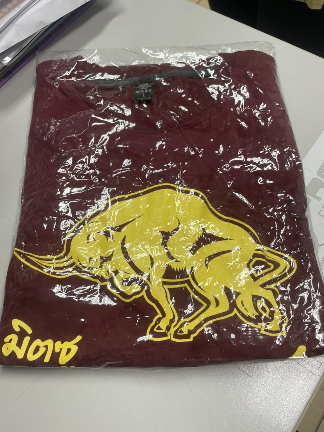 เสื้อทำงานแขนยาวควายเหล็ก-แถม-