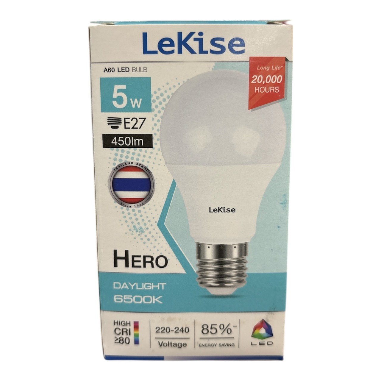 หลอดLED BLUB A60 DL LEKISE 5WHERO E27*100