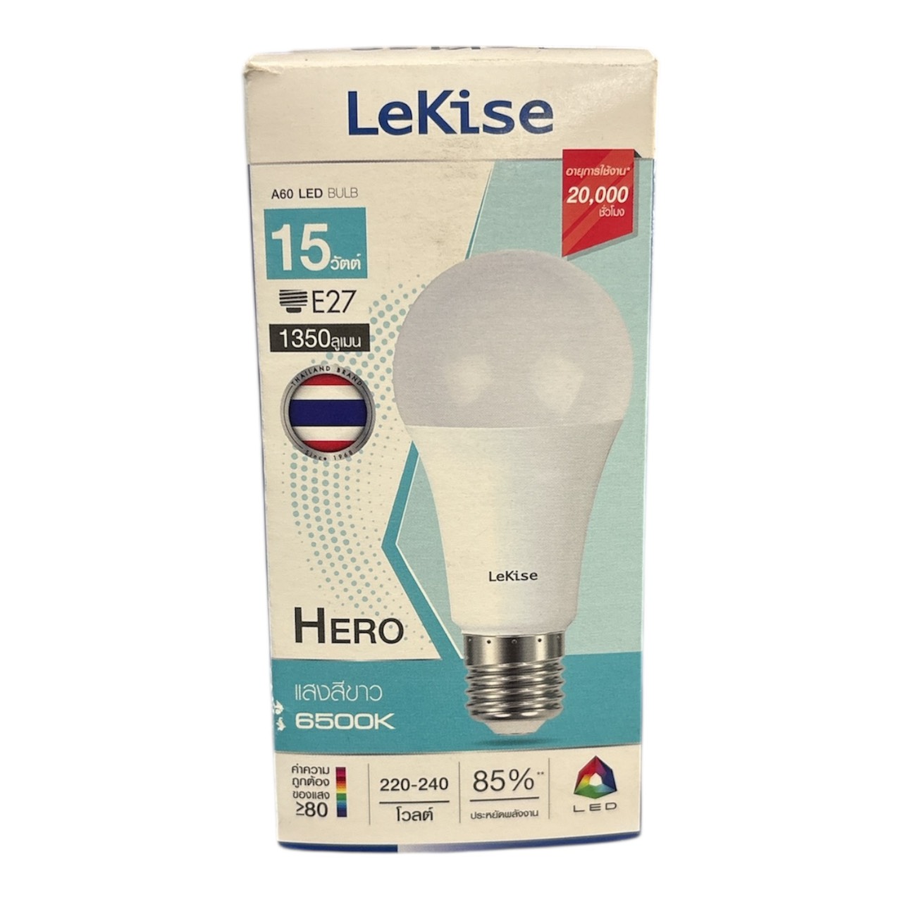 หลอดLED BLUB A60 DL LEKISE 15WHERO E27*100